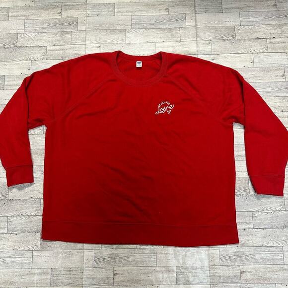 Old Navy | Valentine Themed Pullover Sweater | Red | XXL - Picture 1 of 6